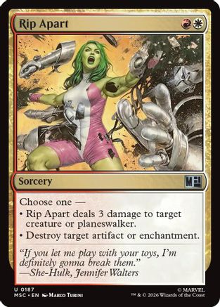 Rip Apart (187) Foil - Commander: Marvel Super Heroes