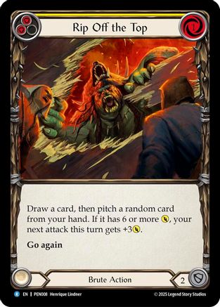 Rip Off The Top (Yellow) (PEN008) - Compendium of Rathe