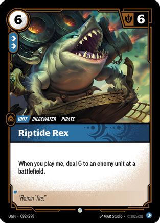 Riptide Rex (092) Foil - Origins