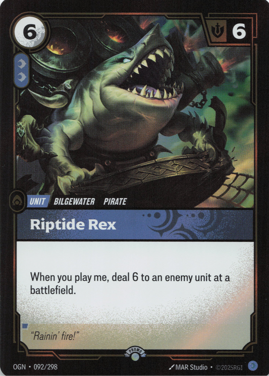 Riptide Rex (092) Foil - Riftbound Promotional Cards