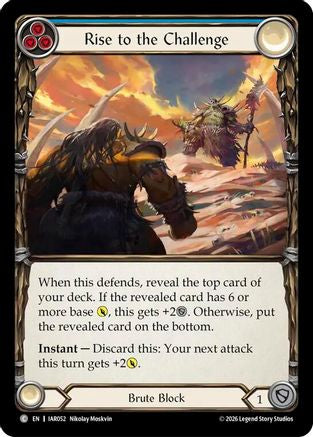 Rise to the Challenge (Blue) (IAR052) Rainbow Foil - Usurp the Shadow Throne