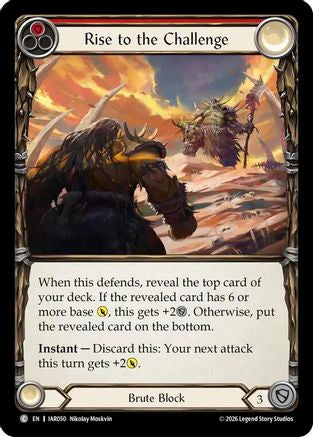 Rise to the Challenge (Red) (IAR050) Rainbow Foil - Usurp the Shadow Throne