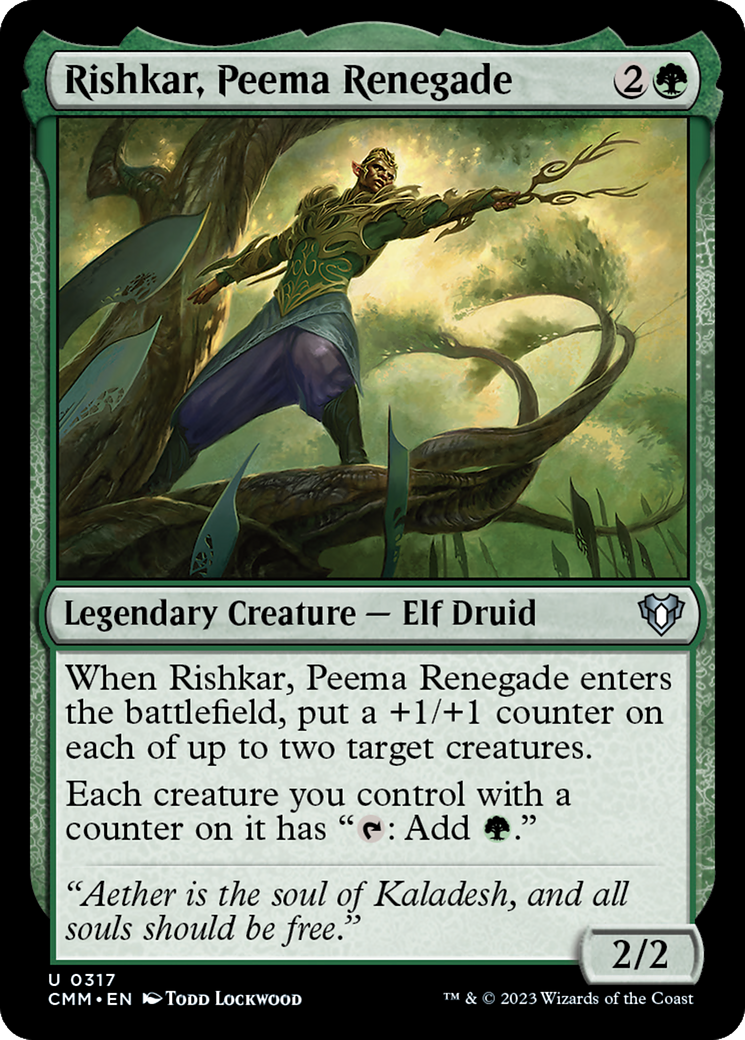 Rishkar, Peema Renegade (317) Foil - Commander Masters