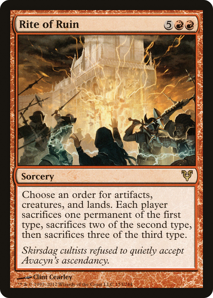 Rite of Ruin (153) Foil - Avacyn Restored