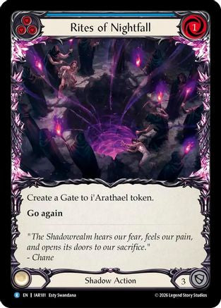 Rites of Nightfall (IAR181) Rainbow Foil - Usurp the Shadow Throne