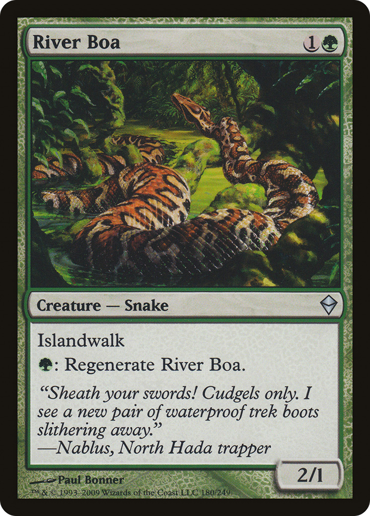 River Boa (180) - Zendikar Foil