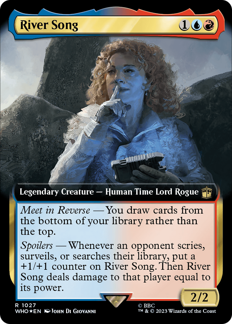River Song (Extended Art) (1027) Surge Foil - Doctor Who