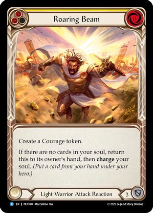 Roaring Beam (Yellow) (PEN178) Rainbow Foil - Compendium of Rathe