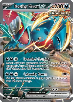 Roaring Moon ex (124) Holofoil - Paradox Rift