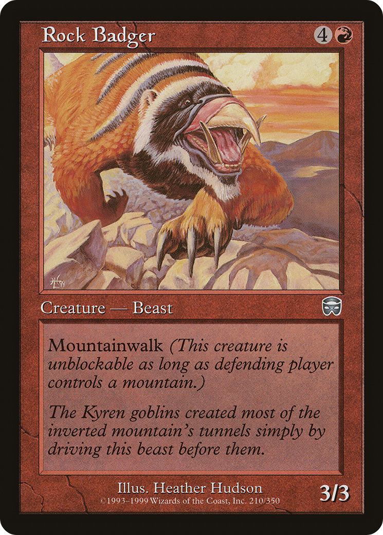 Rock Badger (210) - Mercadian Masques