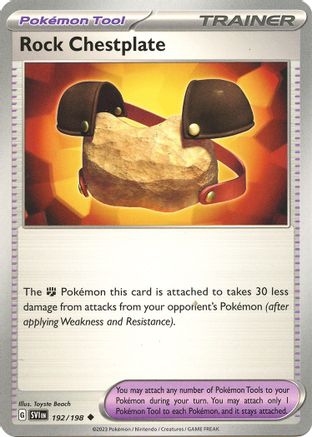 Rock Chestplate (192) Reverse Holofoil - Scarlet & Violet