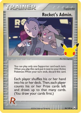 Rocket's Admin. (86) Holofoil - Celebrations Classic Collection