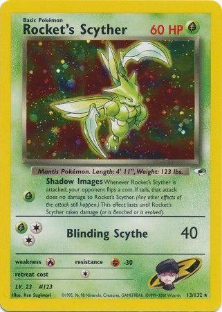 Rocket's Scyther (13) (Unlimited) Holofoil - Gym Heroes