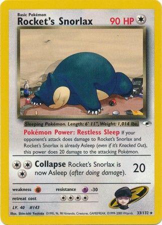 Rocket's Snorlax (33) (Unlimited) - Gym Heroes