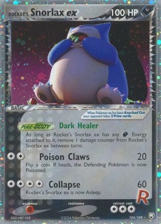 Rocket's Snorlax ex (104) Holofoil - Team Rocket Returns
