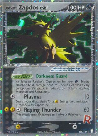 Rocket's Zapdos ex (106) Holofoil - Team Rocket Returns