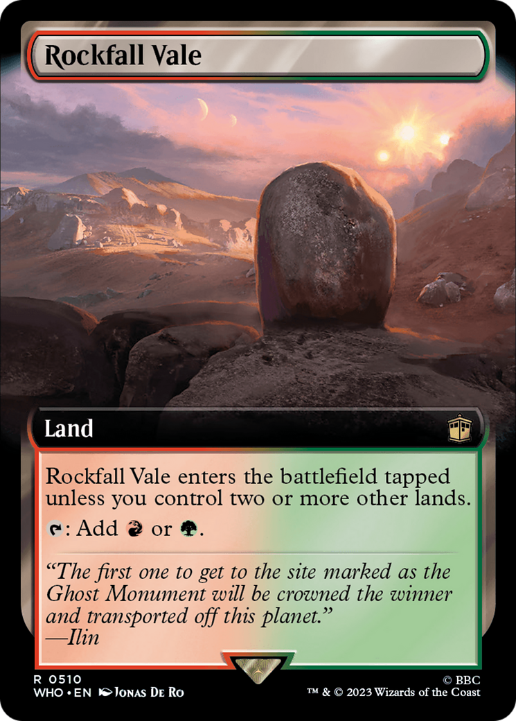 Rockfall Vale (Extended Art) (510) Foil - Doctor Who
