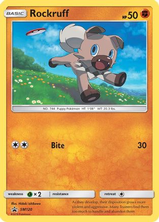 Rockruff (SM120) Holofoil - Black Star Promos