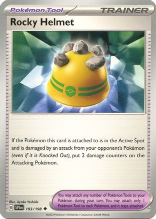 Rocky Helmet (193) Reverse Holofoil - Scarlet & Violet