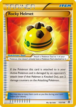 Rocky Helmet (Gold) (153) Holofoil - Boundaries Crossed