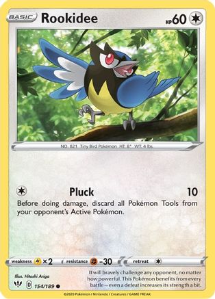 Rookidee (154) Reverse Holofoil - Darkness Ablaze