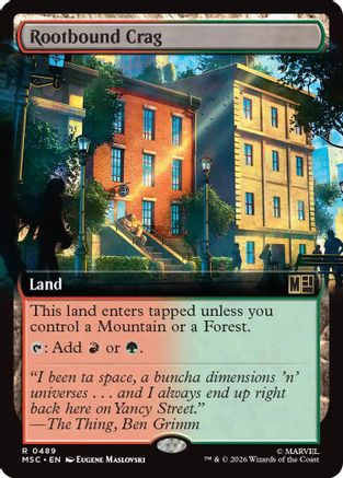 Rootbound Crag (Extended Art) (489) - Commander: Marvel Super Heroes