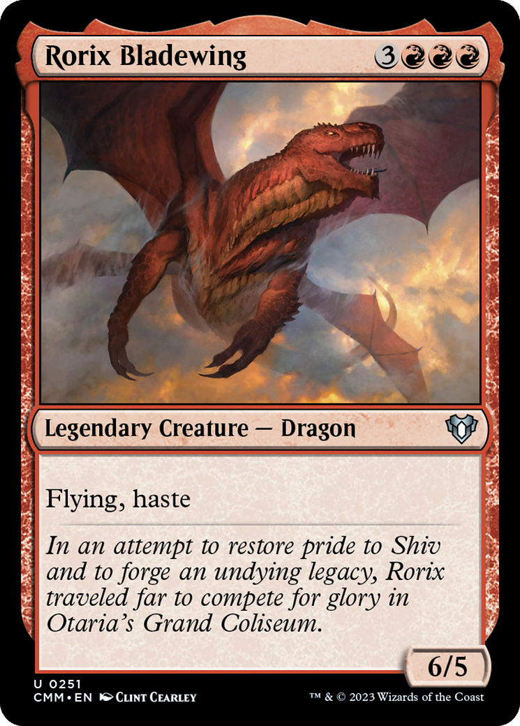 Rorix Bladewing (251) Foil - Commander Masters