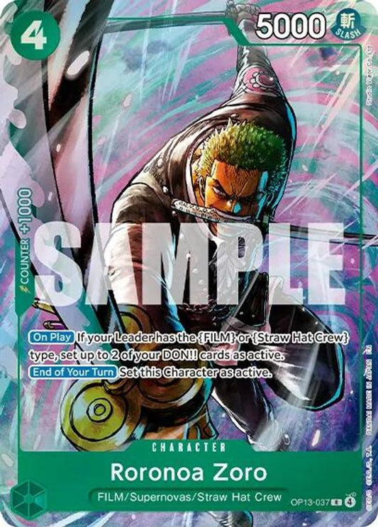 Roronoa Zoro (Premium Card Collection -Best Selection Vol. 6-) (OP13-037) Foil