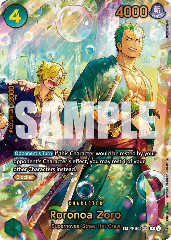 Roronoa Zoro (SP) (Alternate Art) (PRB02-006) Foil