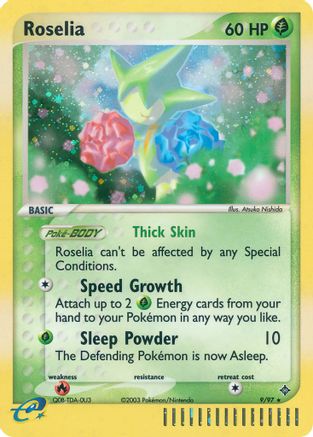 Roselia (9) Reverse Holofoil - Dragon