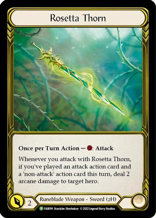 Rosetta Thorn (Golden) (FAB099) Cold Foil - Flesh and Blood: Promo Cards