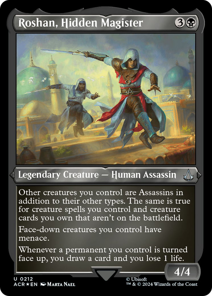 Roshan, Hidden Magister (212) Etched Foil - Assassin's Creed