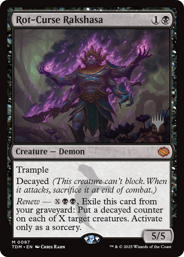 Rot-Curse Rakshasa (Promo Pack) (087) Foil - Tarkir: Dragonstorm