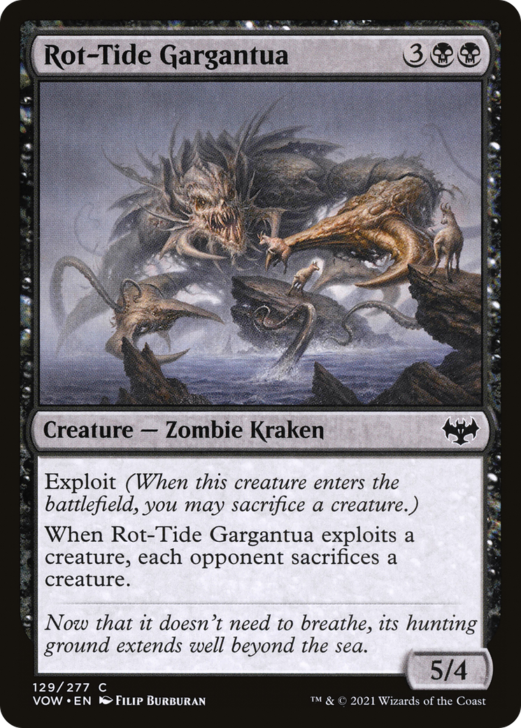 Rot-Tide Gargantua (129) - Innistrad: Crimson Vow Foil