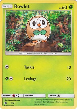 Rowlet (1) Holofoil - McDonalds Promos 2017