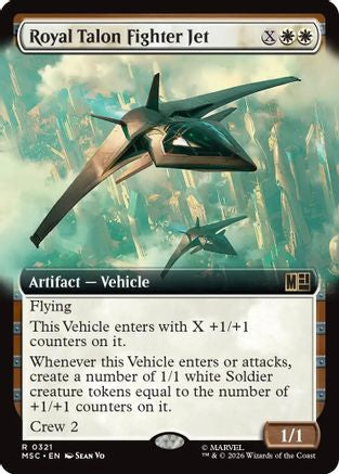 Royal Talon Fighter Jet (Extended Art) (321) - Commander: Marvel Super Heroes