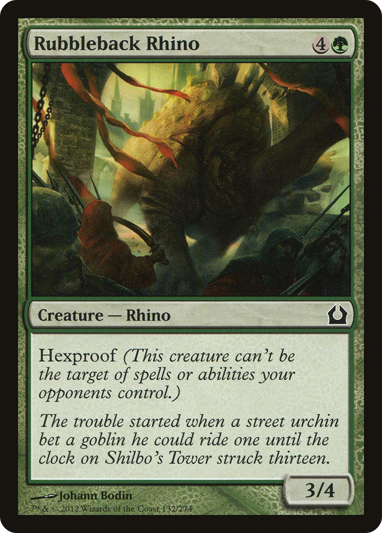 Rubbleback Rhino (132) Foil - Return to Ravnica