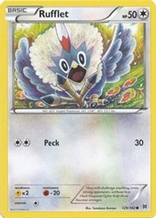 Rufflet (129) Reverse Holofoil - BREAKthrough