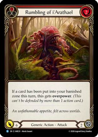 Rumbling of i'Arathael (IAR231) Rainbow Foil - Usurp the Shadow Throne