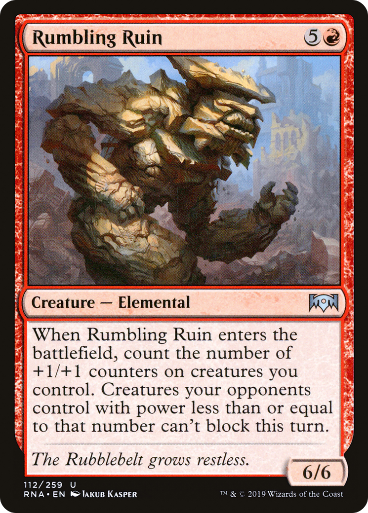 Rumbling Ruin (112) - Ravnica Allegiance Foil