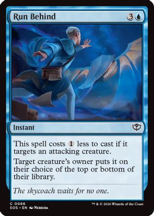 Run Behind (066) Foil - Secrets of Strixhaven