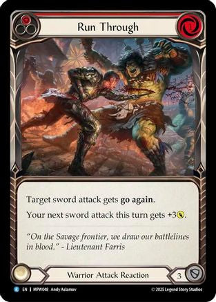 Run Through (Red) (MPW048) Rainbow Foil - Mastery Pack Warrior
