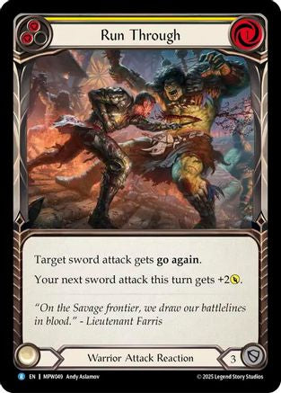 Run Through (Yellow) (MPW049) - Mastery Pack Warrior