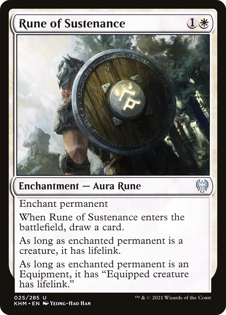 Rune of Sustenance (025) - Kaldheim Foil