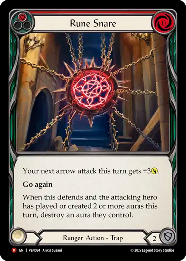 Rune Snare (PEN084) Rainbow Foil - Compendium of Rathe