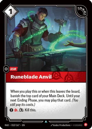 Runeblade Anvil (012) Foil - Radiance