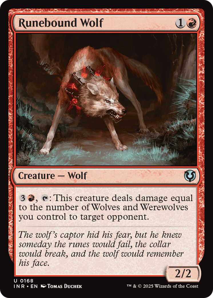 Runebound Wolf (168) - Innistrad Remastered