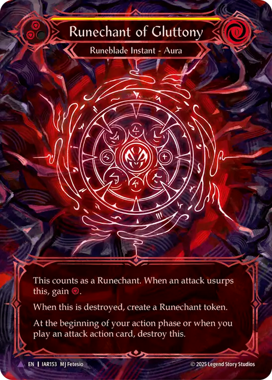 Runechant of Gluttony (Marvel) (IAR153) Cold Foil - Omens of the Third Age
