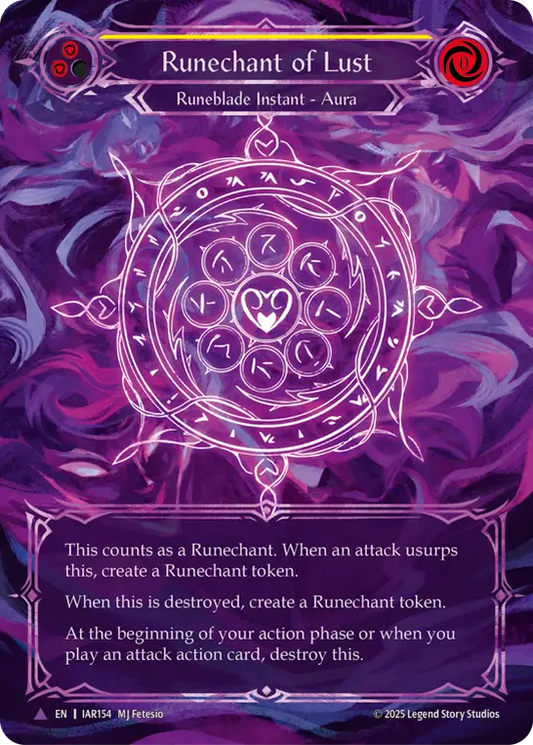 Runechant of Lust (Marvel) (IAR154) Cold Foil - Omens of the Third Age