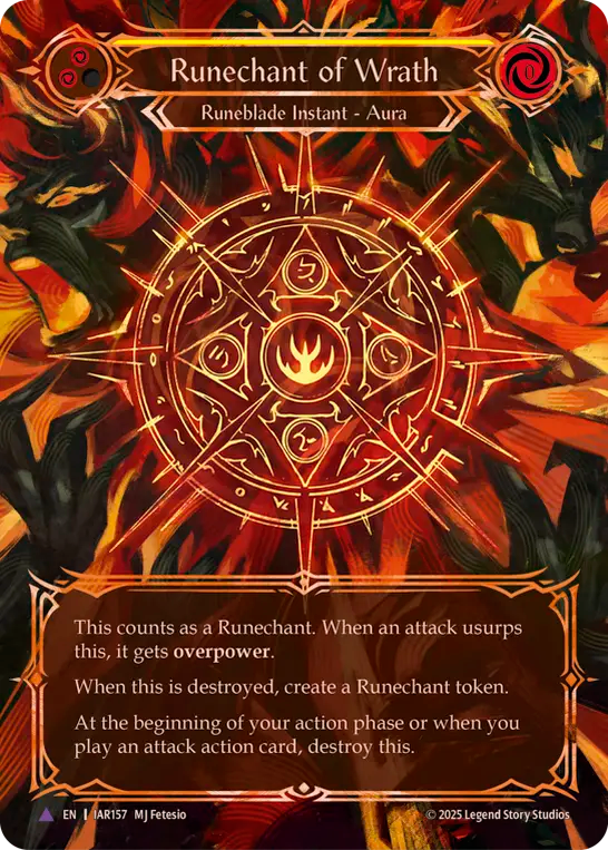 Runechant of Wrath (Marvel) (IAR157) Cold Foil - Omens of the Third Age